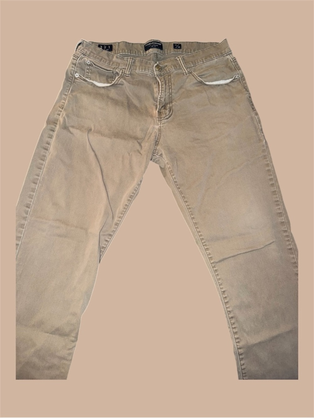 Lucky Brand Men's Slim Straight Jeans in Khaki